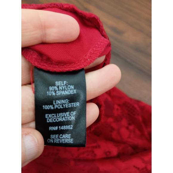 Torrid new red fit n flare flowy mid lace romantic vamp party valentine 2X dress - Picture 5 of 11